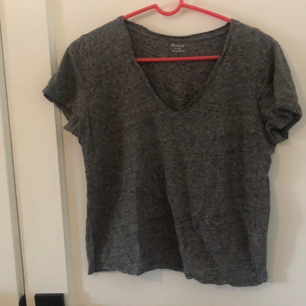 Grey M V neck madewell tee